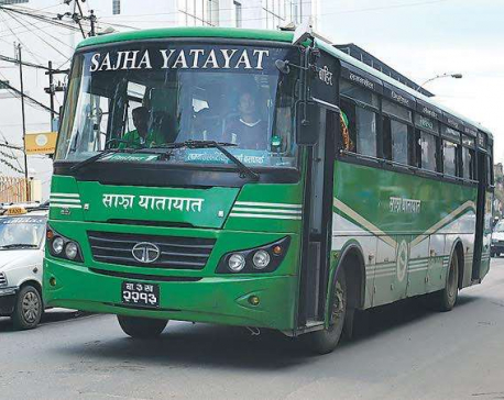 Sajha buses freely plying in capital